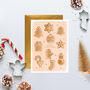 Christmas Gingerbread Ornaments Greeting Card, thumbnail 1 of 2