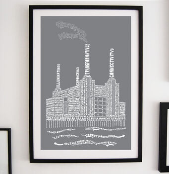 Battersea Power Station Citography Skyline Print, 8 of 8