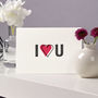'I Love You' Letterpress Card, thumbnail 1 of 3