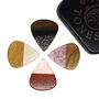 Sand Storm Timber And Resin Guitar Picks In A Gift Tin, thumbnail 1 of 12