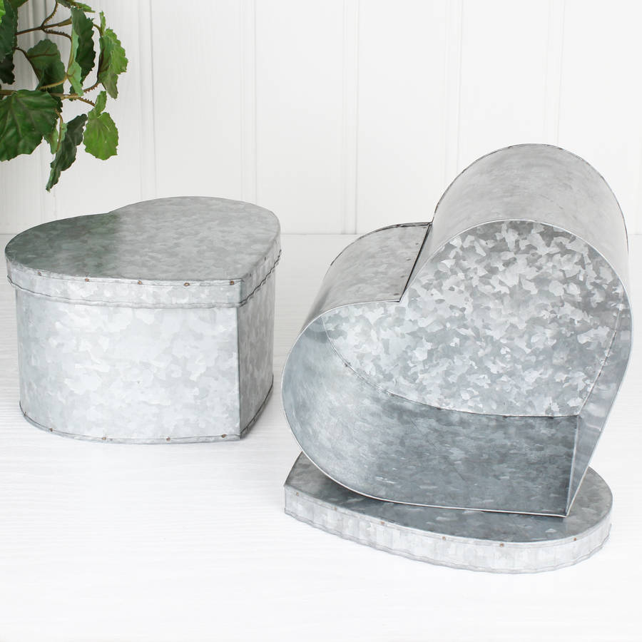 set of two dad's zinc storage boxes by dibor