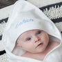 Personalised Embroidered Hooded Baby Towel, thumbnail 2 of 3