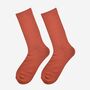 Men's Bamboo Socks Rust Orange, thumbnail 1 of 5