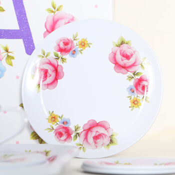 Floral Tin Tea Set With Personalised Case, 5 of 6
