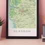 University Of Glasgow Map Print Graduation Gift, thumbnail 3 of 6