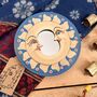 Celestial Moon Mini Wooden Handmade Decorative Mirror, thumbnail 2 of 8
