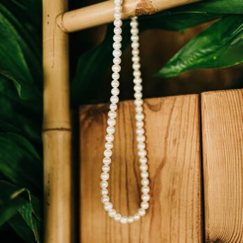 Mens Freshwater Pearl Chain Necklace, 3 of 8