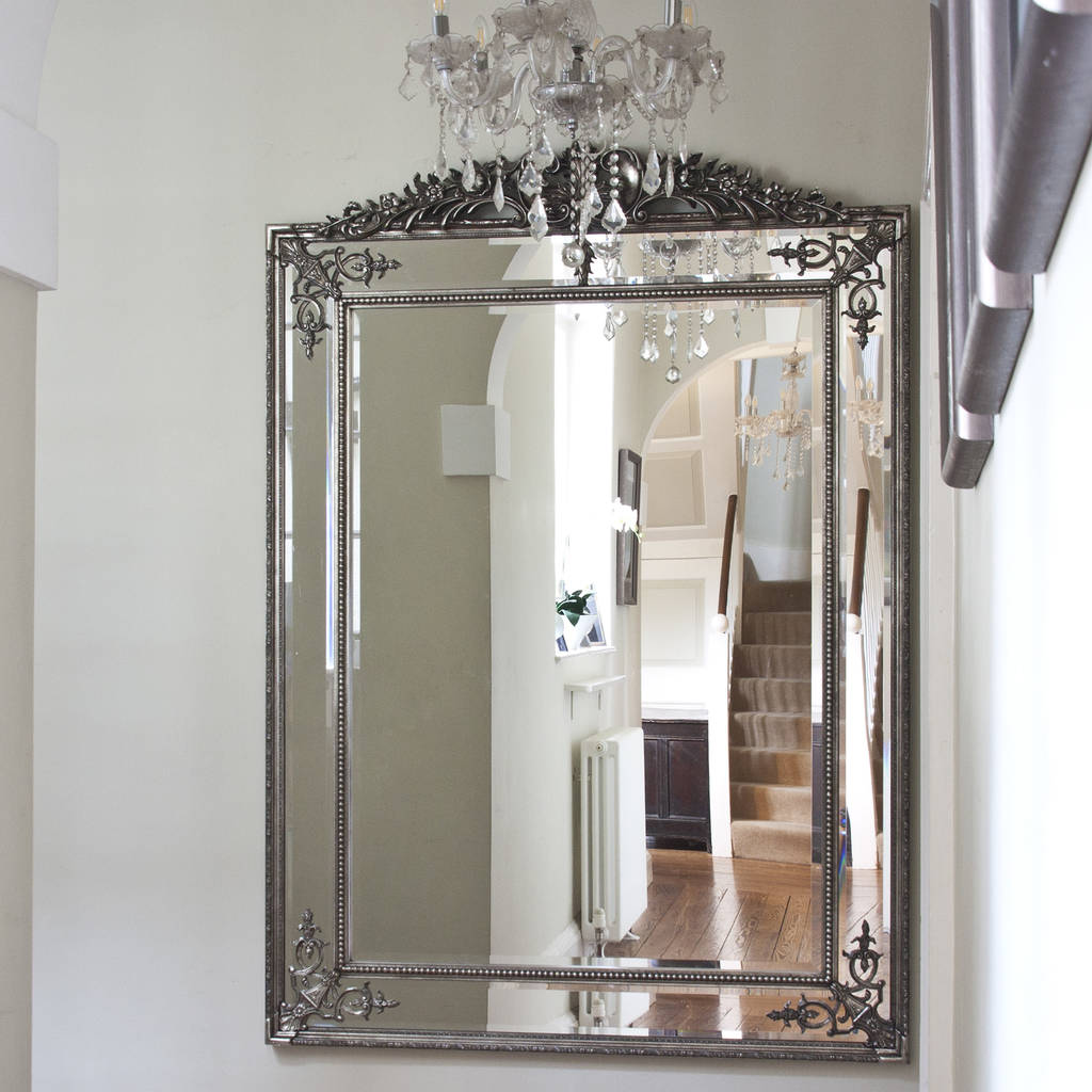 Large Silver Mirror: A Reflection Of Style And Sophistication