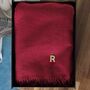 Cashmere Wool Personalised Red Scarf Christmas Gift, thumbnail 1 of 10