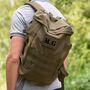 Personalised Initials Utility Military Style Backpack, thumbnail 2 of 4