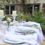 White Fringed Tablecloth, thumbnail 3 of 6