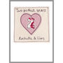 Personalised 2nd Cotton Wedding Anniversary Card, thumbnail 2 of 10