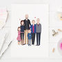Hand Painted Personalised Family Portrait, thumbnail 6 of 6