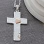 Personalised Gold Heart Cross, thumbnail 1 of 9