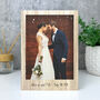 Personalised Freestanding One Photo Giant Wooden Block 21cm X 15cm Portrait, thumbnail 1 of 6