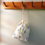 Wood Block Printing Kit Floral Drawstring Bag, thumbnail 4 of 7