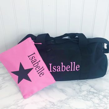Girls Personalised Star Design Wash Bag, 8 of 10