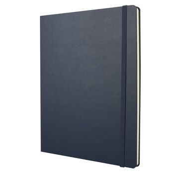 Personalised Moleskine Classic Notebook – Sapphire Blue Extra Large, 6 of 8