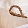 Openwork Wicker Lined Laundry Basket, thumbnail 5 of 5
