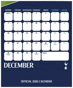 Official Tottenham Hotspur Football Club 2026 Calendar, 4 of 5