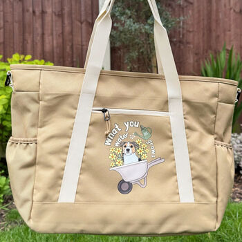 Personalised What You Water Grows Dog Lover Tote Bag, 3 of 12
