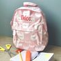 Personalised Pink Cat Kids Backpack, thumbnail 2 of 3