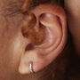 Huggie Hoop Earrings Silver Or Gold Vermeil Plated, thumbnail 1 of 4