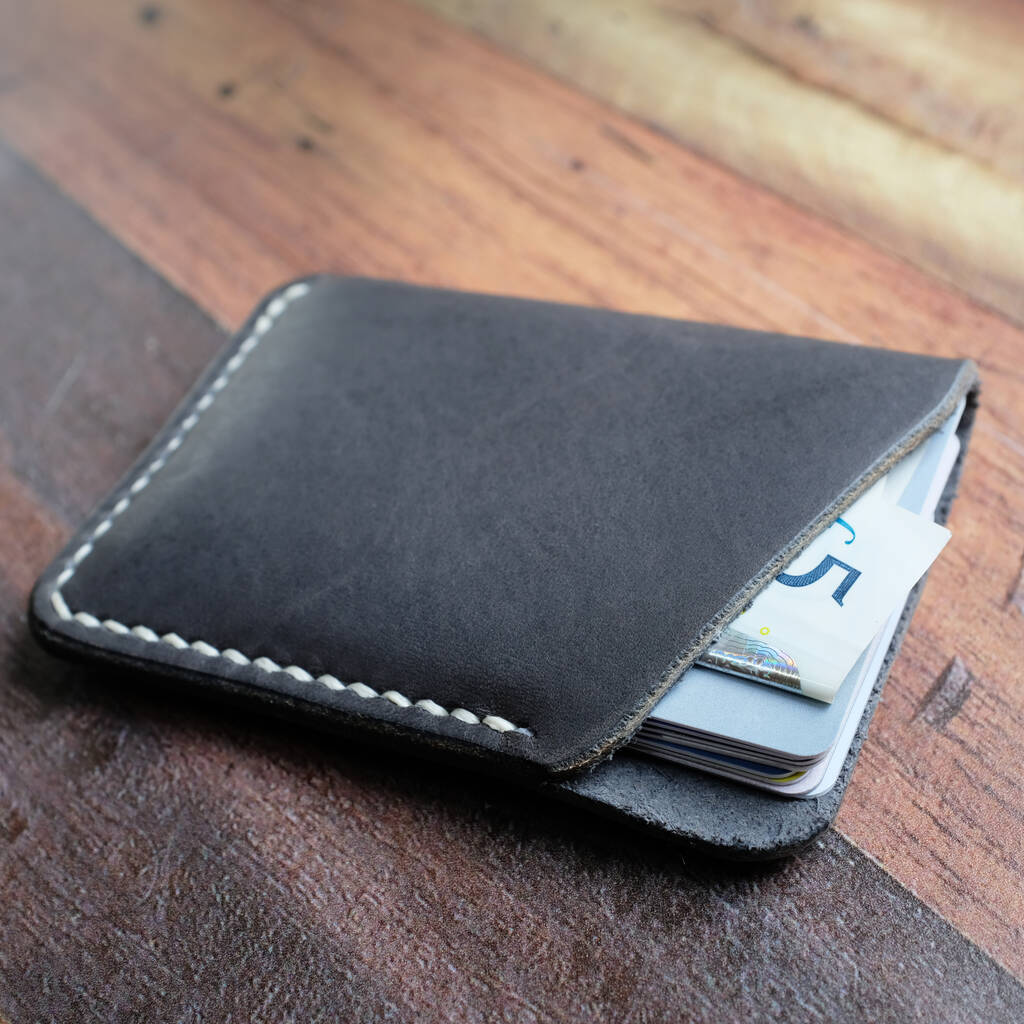 Personalised Leather Pouch Wallet By Hide & Home | notonthehighstreet.com