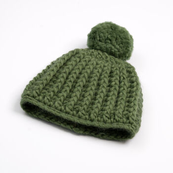 Pompom Hat Crochet Kit, 6 of 12