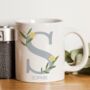 Personalised Floral Initial Mug, thumbnail 1 of 5