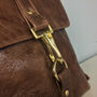 Handcrafted Small Brown Backpack, thumbnail 4 of 7