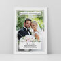 Wedding Anniversary Couples Photo Print Personalised Anniversary Gift, thumbnail 4 of 5