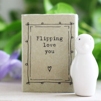 'Flipping Love You' Love You Keepsake Token Gift, 3 of 4