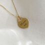 Personalised Yellow Gold Vermeil Heart Wedding Bouquet Charm, thumbnail 4 of 5