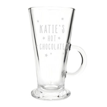 Personalised Stars Hot Chocolate Glass – Christmas Gift Idea, 4 of 4