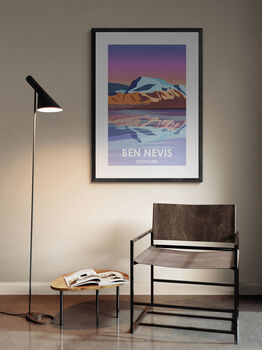 Three Peaks Challenge Art Prints Ben Nevis Snowdon Scafell Pike, 10 of 11