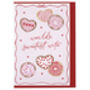 Pink Valentines Day Card For Wife Sweet Donut Design, thumbnail 3 of 3
