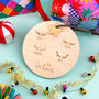 Personalised Reindeer Antler Christmas Decoration, thumbnail 2 of 5