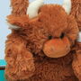 Highland Brown Cow Snuggly Hand Muff, All Ages, thumbnail 2 of 5
