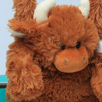Highland Brown Cow Snuggly Hand Muff, All Ages, 2 of 5