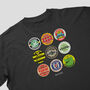 Watford Football Beer Mats Oversized T Shirt, thumbnail 6 of 8