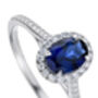 Rosalind Created Sapphire And Lab Grown Diamond Ring, thumbnail 2 of 11