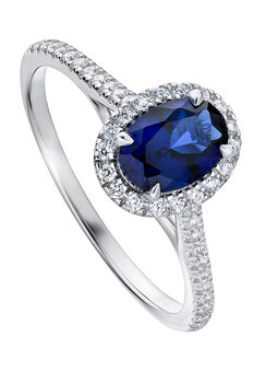 Rosalind Created Sapphire And Lab Grown Diamond Ring, 2 of 11