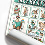 Meerkats In The Bathroom, Funny Toilet Art, thumbnail 4 of 9