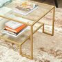 Coffee Table With Glass Top And Storage Compartment, thumbnail 3 of 8