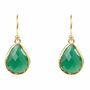 Petite Drop Earring Gold Plated 925 Sterling Silver, thumbnail 4 of 7