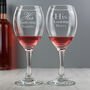 Personalised 'His Lordship & Her Ladyship' Glasses, thumbnail 2 of 4