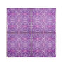 Pink Purple Geometric Rhododendron Flower Tiles, thumbnail 4 of 12