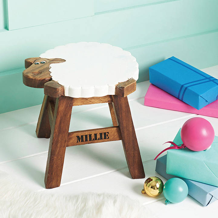 personalised baby stool