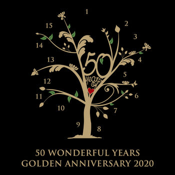 Personalised Golden Anniversary Family Tree Ltd Edition, 4 of 4